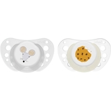 Пустушка Chicco Physioforma Air силікон, 16-36 місяців, 2 шт., біла з сірим (75035.44) - Pampik