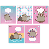Набор тетрадей Yes Pusheen А5 в косуюю линию 12 листов 25 шт. (766937) - Pampik