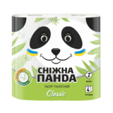 Туалетний папір Сніжна Панда Classic, двошаровий, 4 рулони - Pampik