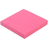 Блок бумаги для заметок Buromax Neon с клейким слоем 75х75 мм 100 листов розовый (BM.2382-10) - Pampik - 2