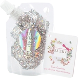 Дитячі гель-блискітки Lukky для тіла, волосся, обличчя, срібні (T18944) - Pampik