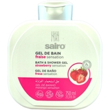 Гель для душу та ванни Sairo Bath & Shower Gel Strawberry Sensation Полуниця 750 мл - Pampik
