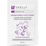 Крем для ніг Shelly антибактеріальний з іонами срібла, екстрактом зеленого чаю і ментолом, 400 мл (4 мл по 100 шт.) - Pampik - 2