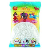 Термомозаика Hama Набор белых бусин Midi 5+ 3000 шт - Pampik