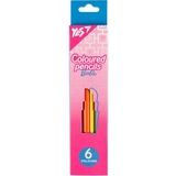 Карандаши цветные Yes Barbie, 6 шт. (290727) - Pampik