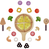 Игрушечные продукты Hape Пицца (E3173) - Pampik - 2