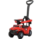 Машинка-каталка зі штовхачем Bambi M 4231L-3 червона - Pampik