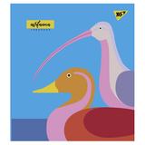 Набір зошитів Yes Avifauna А5, в лінійку, 24 аркуші, 10 шт. (66848) - Pampik - 2