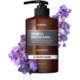 Шампунь для волосся Kundal Honey & Macadamia White Musk з ароматом білого мускусу натуральний, 500 мл - Pampik - 3