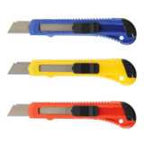 Канцелярський ніж Buromax Jobmax з механічним фіксатором леза 18 мм - Pampik - 4