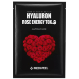 Тканевая маска-детокс Medi-Peel Hyaluron Rose Energy Tox Ampoule Mask с экстрактом розы 30 мл - Pampik
