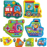 Пазли картонні з грою Vladi Toys Малюк зможе Транспорт Тварини, 14 елементів (VT1722-28) - Pampik - 2