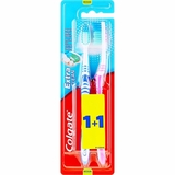 Зубна щітка Colgate Extra Clean Експерт чистоти 2 шт. рожево-синій - Pampik