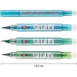 Набор акварельных маркеров Santi Glitter Brush Оттенки зеленого 3 шт. (390771) - Pampik - 3