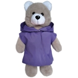Іграшка м'яка Масік Ведмедик пухнастий у фіолетовому плащі, 35 см (МС 080501-04) - Pampik