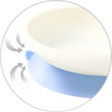 Мисочка BabyOno с присоской и ложечкой, небесно-голубая (1077/04) - Pampik - 2