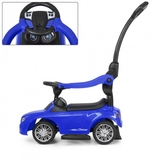 Машинка-каталка зі штовхачем Bambi M 3902L-4 синя - Pampik - 3