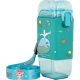 Поїльник тритановий Baby Team з силіконовою трубочкою та ремінцем, 225 мл (5091) - Pampik - 3