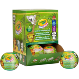 Колекційний набір-сюрприз 4 в 1 Crayola Світ тварин із восковою крейдою (22986) - Pampik