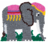 Термомозаика Hama Midi Набор полей: Слон 291, Жираф 292, Лев 293, Верблюд 294 (HM-4582) - Pampik - 8