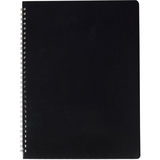 Зошит Buromax Gloss на пружині А4, 80 аркушів чорний (BM.24452151-01) - Pampik