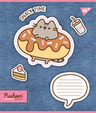 Набор тетрадей Yes Pusheen. Snack time А5, в линейку, 12 листов, 25 шт. (767229) - Pampik - 4