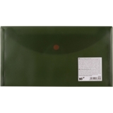 Папка-конверт Yes Fusion А6 на кнопці, темно-зелена (492269) - Pampik - 4