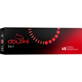 Презервативы Dolphi 3 in 1 с точками и ребрами, 48 шт. - Pampik