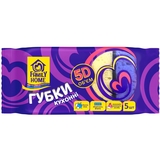 Губки кухонні Family Home Універсальні 5D об'єм 5 шт. - Pampik