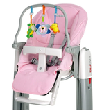 Набір для дитячого стільця Peg-Perego Tatamia чохол та іграшкова панель рожевий - Pampik