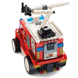 Машинка-конструктор на дистанційному керуванні Wise Block Рятувальна машина 296 деталей (EU389045) - Pampik - 4