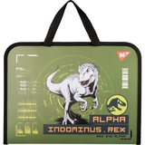 Папка-портфель Yes Jurassic World FC, на молнии, с тканевыми ручками хаки (492242) - Pampik