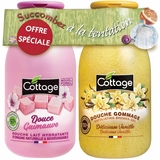 Набор Cottage Sweet Marshmallow & Delicious Vanilla молочко для душа 250 мл и гель-эксфолиант 270 мл - Pampik