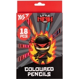 Карандаши цветные Yes Ninja, 18 шт. (290737) - Pampik