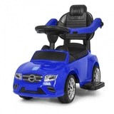 Машинка-каталка зі штовхачем Bambi M 3902L-4 синя - Pampik - 4