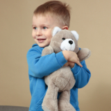 Іграшка м'яка Масік Ведмедик пухнастий, 35 см, сірий (МС 080501-11) - Pampik - 7