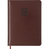 Ежедневник датированный Buromax Bravo 2024 A5 коричневый (BM.2112-41) - Pampik