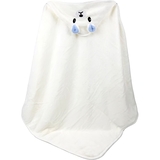 Дитячий рушник-куточок HomeBrand з вишивкою 80х80 см кремовий (60090) - Pampik - 2