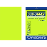 Папір кольоровий Buromax Euromax Neon А4, 20 аркушів, зелений (BM.2721520E-04) - Pampik