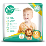 Підгузки на липучках Lolly Soft 6 (16 кг), 30 шт. - Pampik