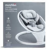 Заколисуючий центр Munchkin Baby Swing з функцією Bluetooth сірий (9029001) - Pampik - 6