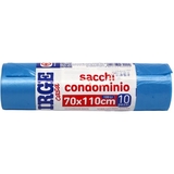 Пакети для сміття Irge сині 100 л 10 шт - Pampik