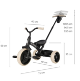 Велосипед трехколесный детский Qplay Elite Pro Black (T10-BEliteProBlack) - Pampik - 4