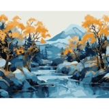 Картина по номерам Santi Горы 40х50 см с металлизированными красками - Pampik