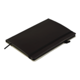 Блокнот діловий Buromax Logo2U Brief А5 96 арк. в крапку обкладинка штучна шкіра чорний (BM.295304-01) - Pampik - 3