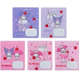 Набір зошитів Kite Kuromi А5 в лінійку 12 аркушів 25 шт. (HK24-234) - Pampik