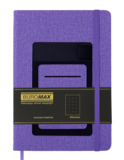 Блокнот діловий Buromax Comfort А5 96 арк. в крапку обкладинка штучна шкіра фіолетовий (BM.295309-07) - Pampik - 2
