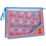 Папка-органайзер YES Line Friends А4 на блискавці (492196) - Pampik