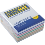 Блок бумаги для заметок Buromax Радуга проклеенный 90х90х40 мм разноцветный (BM.2244) - Pampik