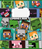 Набор тетрадей Yes Minecraft А5 в косуюю линию 12 листов 25 шт. (766936) - Pampik - 5